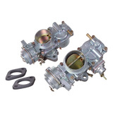 Par Carburador Vw Kombi Brasilia Fusca 1600 Duplo Gasolina