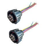 Par Chicote Plug Lanterna Traseira Scania Volvo Axor 7 Vias