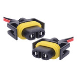 Par Chicote Soquete Conector Farol Lâmpada H8 H11 H27