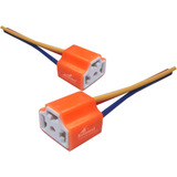 Par Chicote Soquete Conector Lâmpada Farol H4