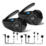 Par Comunicador Moto Capacete Ejeas Quick7 Q7 Super Bateria