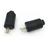 Par Conector Plug Paf Din 2 Pinos Macho Philips Marantz 