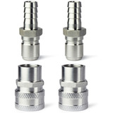 Par Conexões Kit Engate Rápido Inox P/ Chiller De Placas