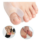 Par Corretor Joanete Protetor Gel Silicone Dor Ortopédico 
