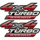 Par De Adesivo 4x4 Turbo Intercooler Hilux 2005 2007 2015