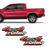 Par De Adesivos Hilux 2009/2012 Emblema