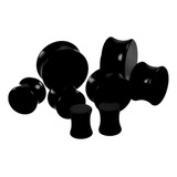 Par De Alargador Piercing Plug Preto