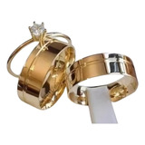 Par De Aliança Casamento (revestida)) Ouro 18k 6m Garant L8