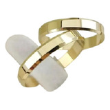 Par De Alianças Casamento Em Ouro 10k 4mm 6 Gramas O Par