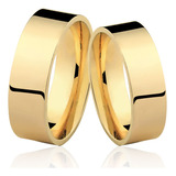 Par De Alianças Ouro 18k 6mm 10 Gramas Anatômicas Casamento