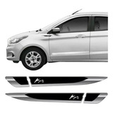 Par De Aplique Lateral Ford Ka 2015/2019 Emblema Resinado