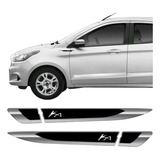 Par De Aplique Lateral Ford Ka 2015 Á 2019 Emblema Resinado