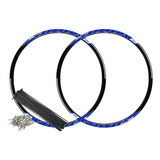Par De Aro 29 Vzan Vnine Preto E Azul Disco 36f E Raios Inox