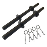 Par De Barras Oca 40cm Halteres Presilhas Musculação Peso