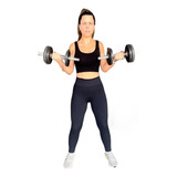 Par De Barras Oca 40cm Halteres Presilhas Musculação 