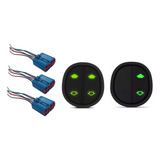 Par De Botão De Vidro Elétrico Do Ka E Conectores Plugue 