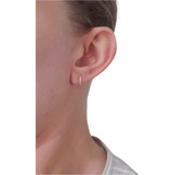 Par De Brinco 2º Furo Ou Infantil 10mm Banhado Ouro Rose