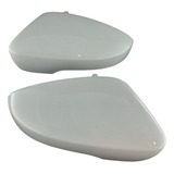 Par De Capa Retrovisor Vw Gol G7 C/ Furo Pisca Branco