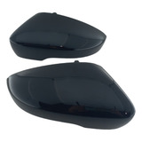 Par De Capa Retrovisor Vw Saveiro G7 C/ Furo Pisca Preta