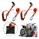 Par De Cinta Para Moto Catraca Amarração Jet Ski 800kg