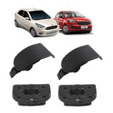 Par De Coxim + Trava Superior Radiador Ford Ka 2014 A 2021