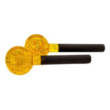 Par De Esferas De Cromoterapia Brilhantes Grandes - Kerigma Fragrância Sem Cor Amarelo