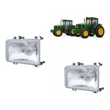 Par De Farol Com Lâmpada Trator John Deere Dq25062