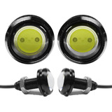 Par De Led Parafuso Rosca Olho De Aguia Gato Carro Moto