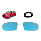 Par De Lente Azul Retrovisor Corsa Montana 2002/2010 C/ Base