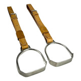 Par De Loro Com Estribo Inox Couro Freios Barão Ref. 0800