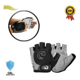 Par De Luvas Ciclismo Gel Meio Dedo Bike Para Ciclista 