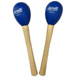 Par De Maraca Torelli Tm020 Pp Cabo De Madeira Medium Azul