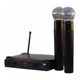 Par De Microfone Sem Fio Profissional Uhf Duplo Bivolt