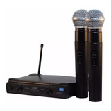Par De Microfones Sem Fios Profissional Uhf Duplo Bivolt