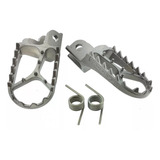 Par De Pedaleira Aço Inox Oxxy Crf 230 250f Mais Larga