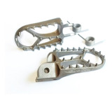 Par De Pedaleira Aço Inox Oxxy Crf 230 Crf 250 F Mais Larga 