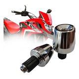 Par De Peso Pezinho De Guidao De Moto Pcx 150 Cromado Par