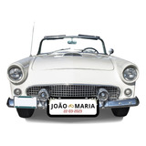 Par De Placa De Carro Casamento Personalizado (pvc)