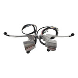 Par De Punhos + Manetes Cg 125 82 Bolinha Comando Luz Pisca