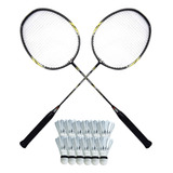 Par De Raquete De Badminton Com