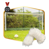 Par De Rede Para Futebol Society 5,20m Oficial Fio 8 Nylon