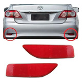 Par De Refletor Para-choque Traseiro Toyota Corolla 12 13