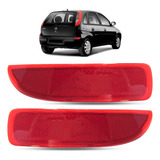 Par De Refletor Traseiro Para-choque Vermelho Corsa Hatch