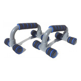 Par De Suporte Push Up Apoio P/ Flexão Fixo Live Up Cor Cinza