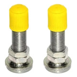 Par De Válvula E Tampa Bico Para Camara Bicicleta Bike**