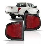 Par Defletor Aplique Traseiro L200 Triton 2007 A 2015