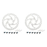 Par Disco De Freio Rotor Shimano Deore Slx Rt66 160mm Com Nf