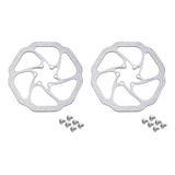 Par Disco Freio Rotor 160mm Bike Mecanico Hidraulico Absolut