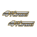 Par Emblema Adesivo Hilux 4x4 Turbo Inte 2005 2006 2007 2008