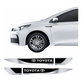 Par Emblema Adesivo Toyota Corolla Resinado
